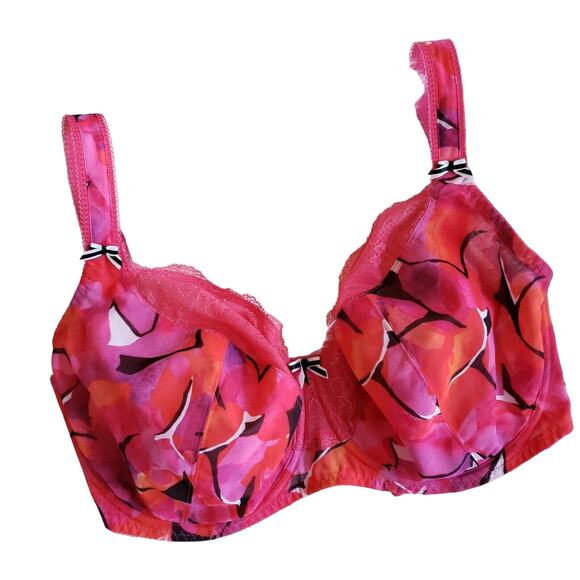 FREYA Lingerie Hot House underwire balconette bra in raspberry Size 30M NEW - Picture 1 of 4